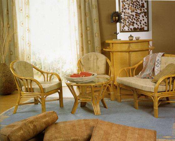 Мебель плетеная из натурального ротанга комплект 01.28 в Краснодаре