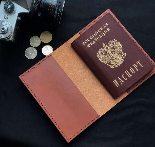 Обложка для паспорта из натуральной кожи в Санкт-Петербурге фото 3