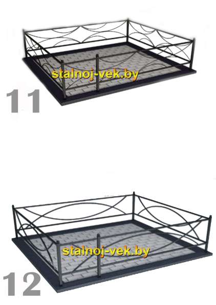 Ограды ритуальные, сварные, кованные в фото 3