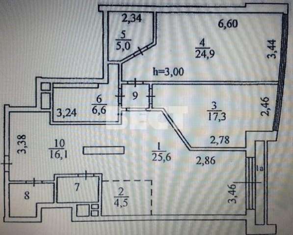 Продам трехкомнатную квартиру в Москве. Жилая площадь 108 кв.м. Этаж 16. Есть балкон. в Москве фото 8