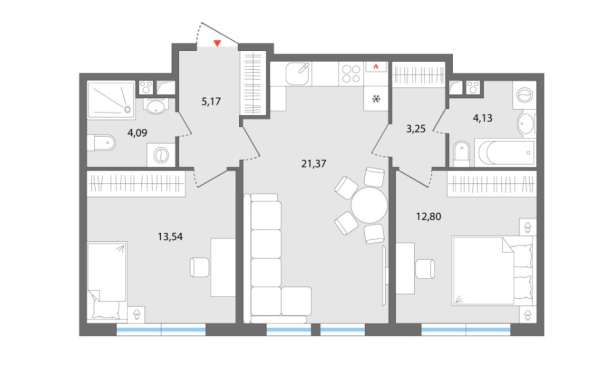 Продам евро 3ку в ЖК Эльта в Елеце фото 6