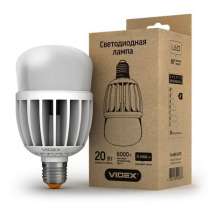Светодиодная лампа (LED) Videx A80 20W E27 6000K 220V матова, в г.Чугуев