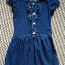 Джинсовое платье на девочку 3-7 лет, в Омске