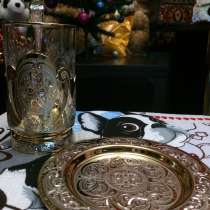 Позолоченный чайный набор, подарочный, в Златоусте
