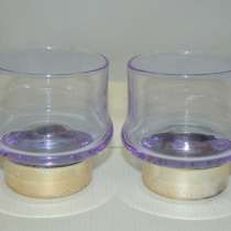 Чашечки стеклянные декоративные 2шт (X061), в Москве