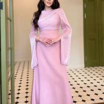 Платье органза с полупрозрачными рукавами, в Уфе