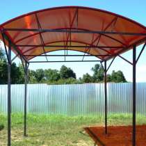 Прочный металлический навес для авто, в Москве