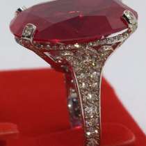 Эксклюзивное золотое кольцо с бриллиантами 2ct. 750 пробы, в Крымске