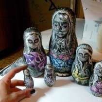 Деревянная 5-и местная матрешка. авторская работа, в Санкт-Петербурге