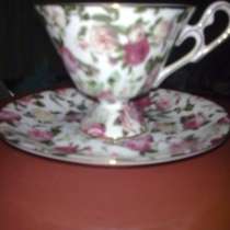 Чашка с блюдцем Royal Crown Англия высота чашки 8 см, в Химках