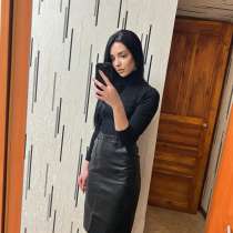 Кожаная юбка миди 42, в Ижевске