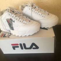 Мужские кроссовки FILA disruptor II premium, белые, в Москве