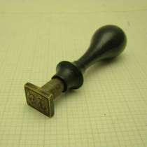 Сургучный старинный штамп печать с вензелем J.S. (P285), в Москве