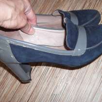 Туфли осенние натуральная замша -лак, не дорого, в Магнитогорске