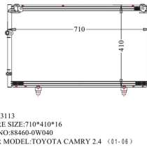 Радиатор TOYOTA CAMRY, WINDOM 2001-2006 HR0227-K, в Артеме