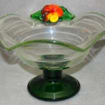 Мурано фруктовница на ножке стеклянная (W340), в Москве