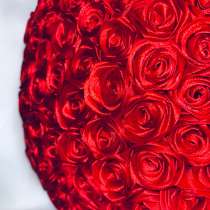 Букет роз из атласной ленты, в Липецке