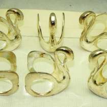 Кольца для салфеток Лебедь 6 шт. (Q626), в Москве