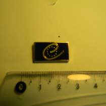 Значок. флаг. Евросоюз, желт. тяж. мет., цанга, в г.Ереван