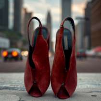 Босоножки замша коричневые 36 37, в Санкт-Петербурге