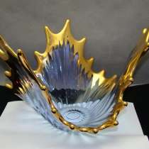 Мурано Италия фруктовница хрустальная винтажная (W536), в Москве